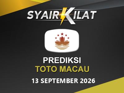 Bocoran Syair Togel Macau Tanggal 13 September 2026 Hari Minggu