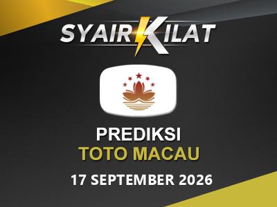 Bocoran Syair Togel Macau Tanggal 17 September 2026 Hari Kamis