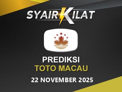 Bocoran Syair Togel Macau Tanggal 22 November 2025 Hari Sabtu