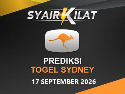 Bocoran Syair Togel Sydney Tanggal 17 September 2026 Hari Kamis